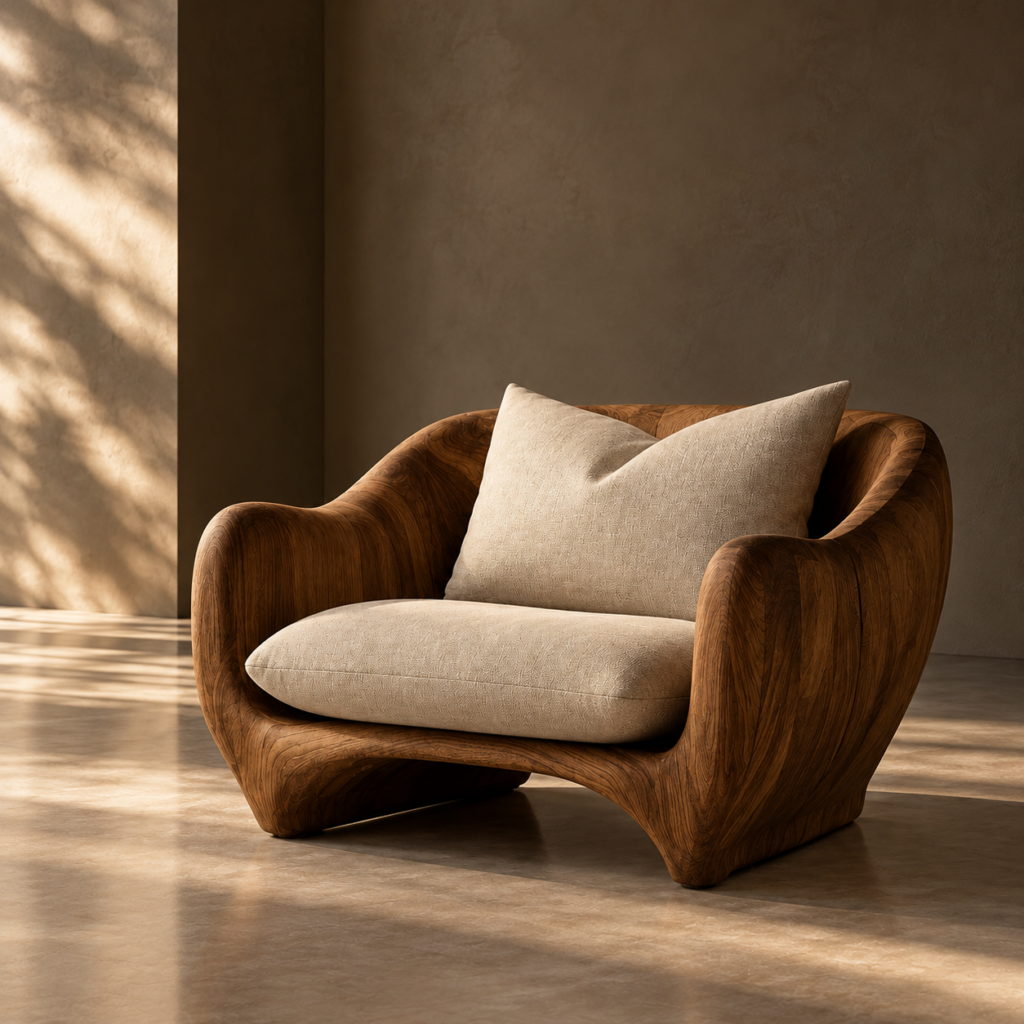 Artisan Sculptural Lounge Chair from Heather's Edit | Heather Robinson Designs | Heather Robinson