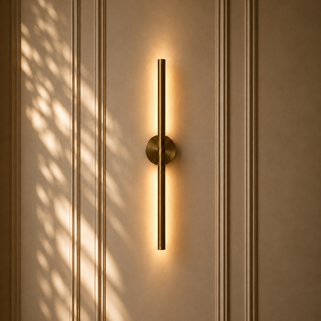 Antique Brass LED Wall Light from Heather's Edit | Heather Robinson Designs | Heather Robinson