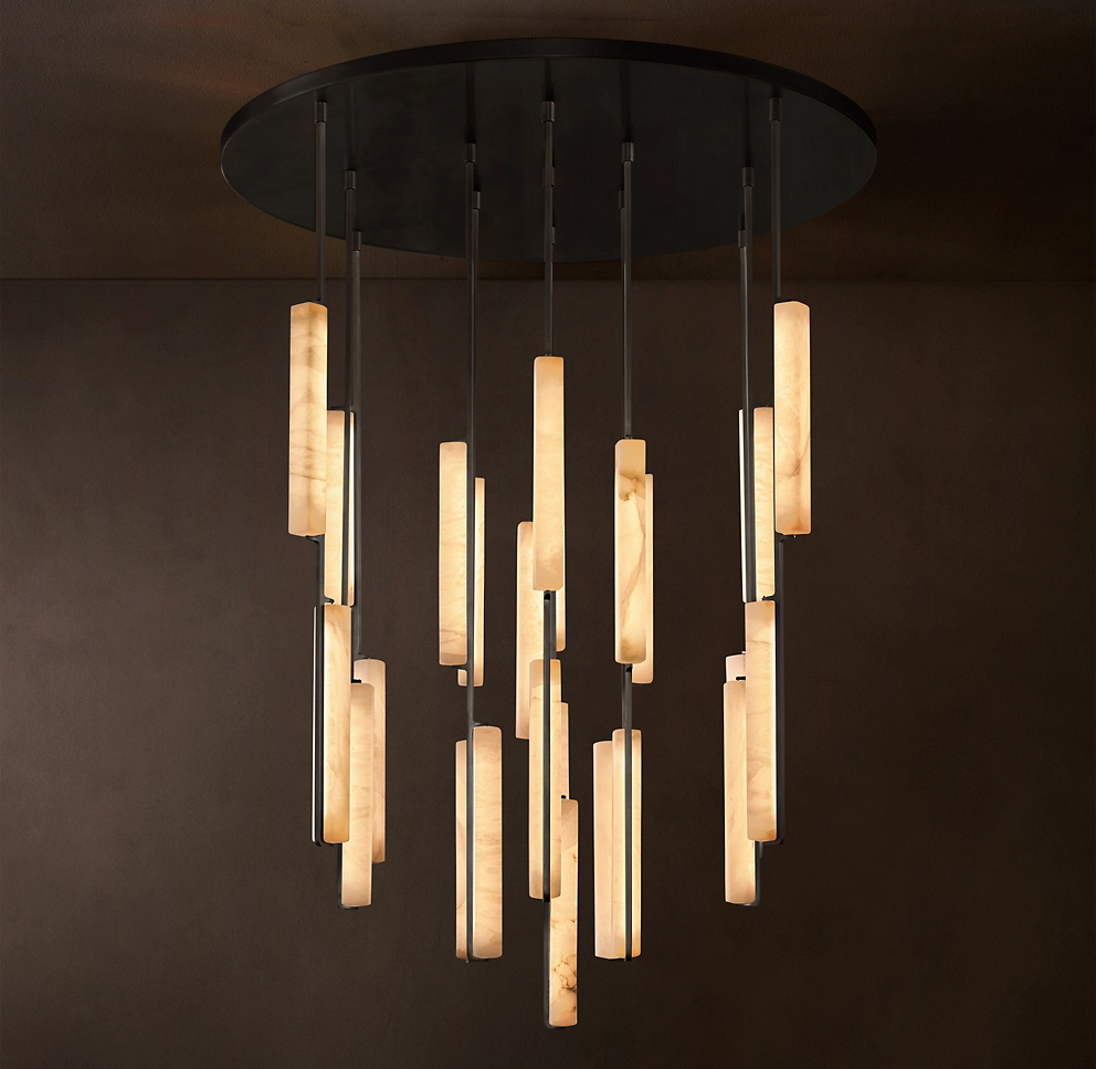 Audubon Alabaster Round Chandelier from Heather's Edit | Heather Robinson Designs | Heather Robinson